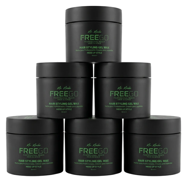 Pyramid of six Freego Mess Up Style jars